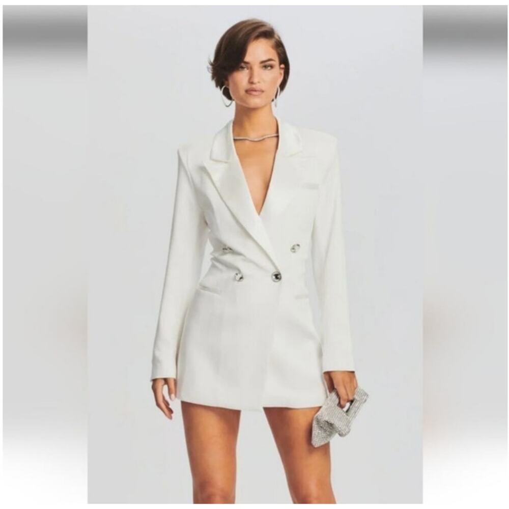 Retrofete White Blazer Dress